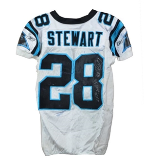 2011 Jonathan Stewart Game  Worn and Signed Carolina Panthers Jersey 10/2/11